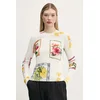 Pulover s primesjo lanu Desigual TAMPERE ženski, bež barva, 25SWJF32