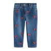 Next Kavbojke moder denim/temno rdeča