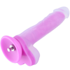 HiSmith HSA81 Silicone Glowing Realistic Dildo KlicLok 9.65 Pink