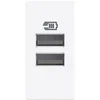 CLASSIA USB VTIČ TIPA A + TIPA A/3A 1M BEL RW4191AA