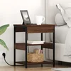 vidaXL Nočne omarice 2 pcs Rjavi hrast 41 x 31 x 51 cm Konstruiran les