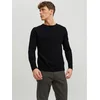 Jack & Jones Pulover Emil 12208364 Črna Regular Fit