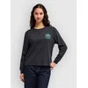 RVCA Iris Easy ženska majica z dolgimi rokavi washed black