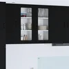 vidaXL Stenska kuhinjska omarica Črna 80 x 31 x 80 cm Konstruiran les