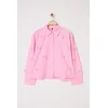 Trendyol Curve Pink Bowknot Plus Size Shirt
