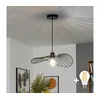 Brilagi - LED luster na sajli CERIA WIRE 1xE27/40W/230V 40x56 cm crna