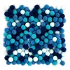 Akrilni Pom Poms, 1 cm - 120 kosov | Različne barve | Blue
