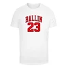 Ballin 23 T-shirt with a round neckline white