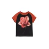 Desigual Majica pitaja / pastelno roza / rjasto rdeča / črna