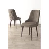 Hanah Home Set stolica Newa, 46x94x46 cm, 6 komada, Braon-smeđe