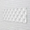 tulup.si Slika na akrilnem steklu 3d šestkotnikov 100x50 cm 4 obešalnika