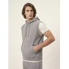 Sinsay - Hoodie bez rukava od frotirskog pletiva - svetlo siva