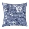 Blazina DITA - 45x45 cm - Kost s cvetjem modra