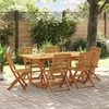 7-dijelni vrtni blagovaonski set 180x90x75 cm bagremovog drva