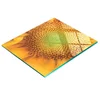 shumee Dekorativna steklena servirna deska za prigrizke v obliki sončnice 60x52 cm