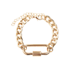 Bracelet with clasp - gold color