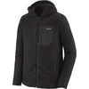 Patagonia R1 Air jopa s kapuco in zadrgo, črna (L)
