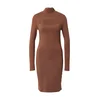 Womens stretch jersey with a cut-out turtleneck