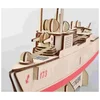 Čarolijashop 3d drvene puzzle - 052D BROD RAZARAČ ( 774)