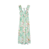 VERO MODA Obleka VMJosie petrol/svetlo zelena/svetlo roza