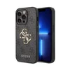 GUESS Maska za telefon iPhone 15 Pro 6.1 GUBKP15L4GMGGR, Kožna, Siva