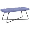 Vidaxl Klop s gumbnim oblazinjenjem Jeans modra 110 x 40 x 46 cm Blago