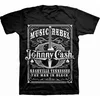 Johnny Cash Music Rebel Black L Majica