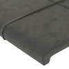 vidaXL vidaXL LED posteljno vzglavje temno sivo 93x16x78/88 cm žamet, (20735615)