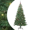 Božićno drvce s 300 LED svjetlima s stalakom Zelena 240 cm PVC