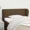 Vidaxl vidaXL Vzglavje s krilci temno rjavo 103x23x78/88 cm blago