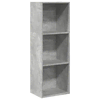 Regal za knjige boja betona 40x30x114 cm konstruirano drvo