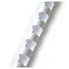 Plastične hrbtne strani - 6 mm, bele barve, 100 kosov