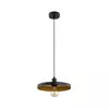 Luster na lanku LITO 1xE27/15W/230V crna