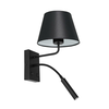 Zidna lampa ARDEN 1xE27/60W+1xG9/8W/230V crna/bela