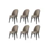 Hanah Home Set stolica Ritim, 44x96x42 cm, 6 komada, Crno-smeđe