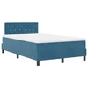LED Box Spring Krevet Tamno plava 120 x 190 cm Baršun