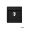 Schock Granitna ugradna sudopera Nemo N100S, 47x49cm, Crna