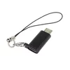 PremiumCord Adapter USB-C ženska - USB 2.0 Micro-B/male, črn z zanko za obešanje