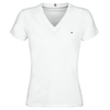 Tommy Hilfiger Majice s kratkimi rokavi HERITAGE V-NECK TEE Bela