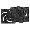 Arctic P12 Pro Reverse 3-pack (black)