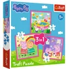 Trefl - Puzzle 3v1 Navade prašička Peppe - 1 - 39 kosov