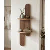 HANAH HOME Zidna polica Artmtkwll4 Wenge