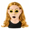 Korbi Lateks maska Zlata čarovnica za Halloween