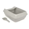 Mačje stranišče z rešetkami Select siv 50x38x15cm Happet - Mačja stranišča