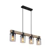 Brilagi - Luster na sajli VISTA 4xE27/60W/230V hrast