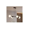 Brilagi - Luster na sajli MILO 4xE27/60W/230V crna