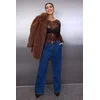 Trendyol Curve Ženska bluza Tbbaw26Af00031, Braon