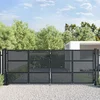 Vrtna vrata antracit 400x125 cm čelik