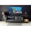 tulup.si Slika na akrilnem steklu Aquarium fish pod vode 140x70 cm 4 obešalnika