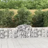 Lučne gabionske košare 25 kom 200x30x60/80 cm pocinčano željezo